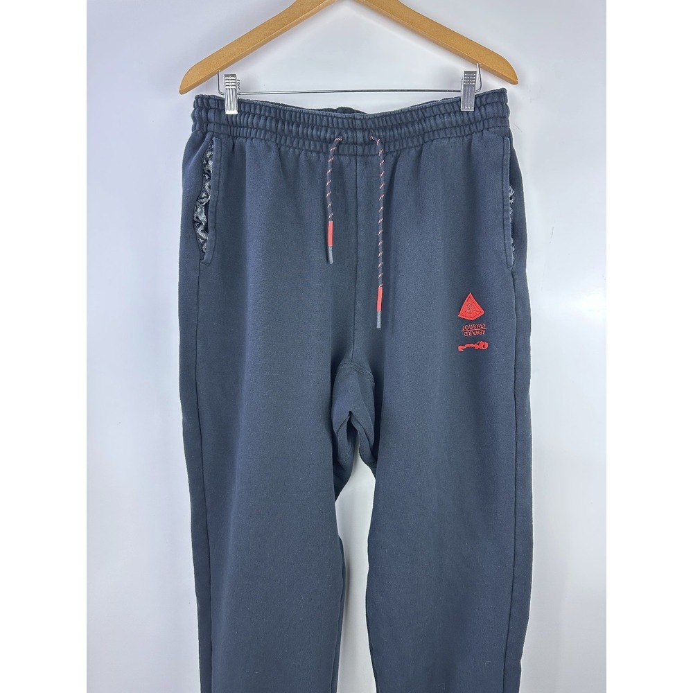 Nike Kyrie Irving Fleece Training Jogger Mens XL Sweatpants Black Red DA6687-010 - Picture 4 of 16